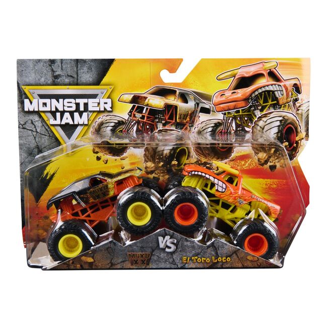 MONSTER JAM SET 2 MASINUTE METALICE MAX D XX SI EL TORO LOCO SCARA 1 LA 64 VIV6064128_20150287