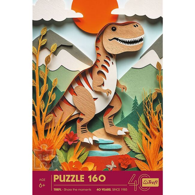 PUZZLE TREFL 160 PAPER ART 3D DINOZAUR VIV40048