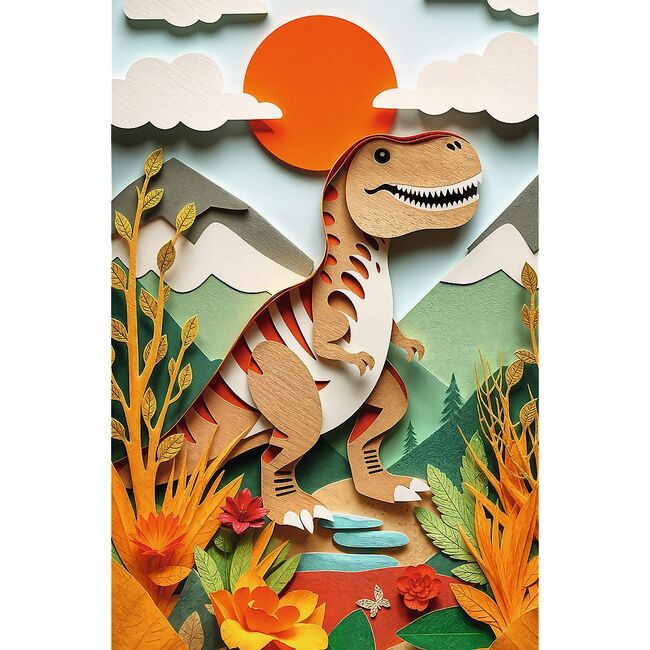 PUZZLE TREFL 160 PAPER ART 3D DINOZAUR VIV40048