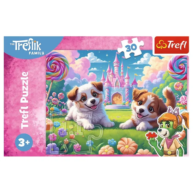 PUZZLE TREFL 30 FAMILIA TREFLIK O LUME PLINA DE ZAMBETE VIV18319