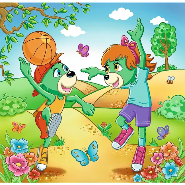 PUZZLE TREFL 3IN1 INTALNIREA FAMILIEI TREFELIK VIV34872