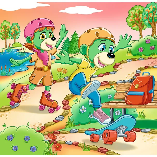PUZZLE TREFL 3IN1 INTALNIREA FAMILIEI TREFELIK VIV34872