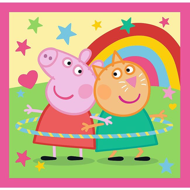 PUZZLE TREFL 3IN1 PEPPA PIG SI PRIETENII VIV34873