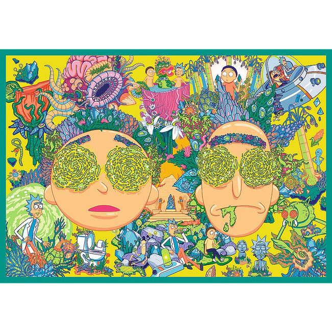PUZZLE TREFL 4X250 LUMEA INTORTOCHEATA A LUI RICK SI MORTY VIV13338
