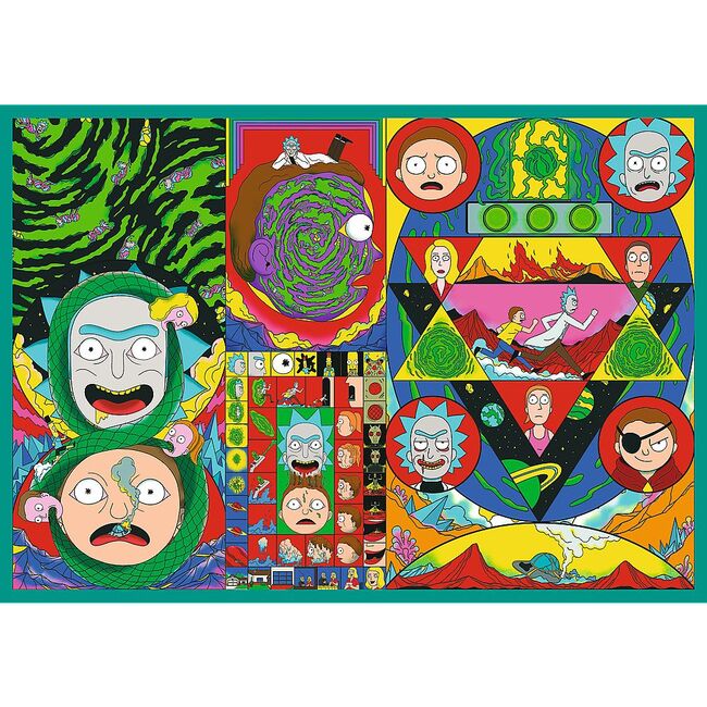 PUZZLE TREFL 4X250 LUMEA INTORTOCHEATA A LUI RICK SI MORTY VIV13338