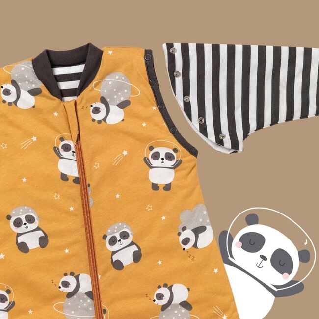 Sac de dormit cu maneca lunga detasabila Panda 110 cm 1.0 Tog BBXCJ783-10LS