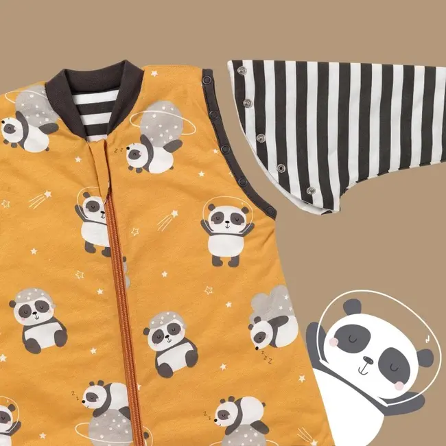 Sac de dormit cu maneca lunga detasabila Panda 110 cm 1.0 Tog BBXCJ783-10LS