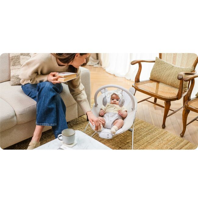 Balansoar bebelusi MoMi Glossy -Beige KRTBULE00044