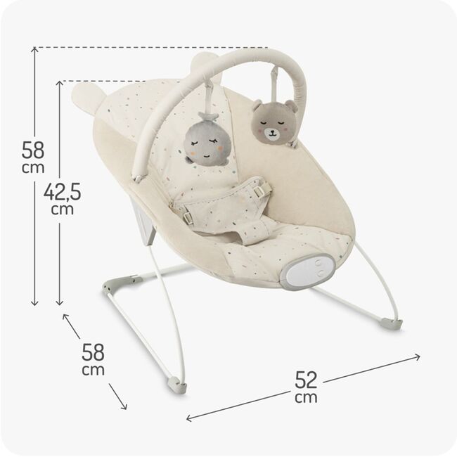 Balansoar bebelusi MoMi Glossy -Beige KRTBULE00044