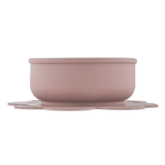 Bol silicon cu ventuza baboo - roz, 6 luni+ ba9-035