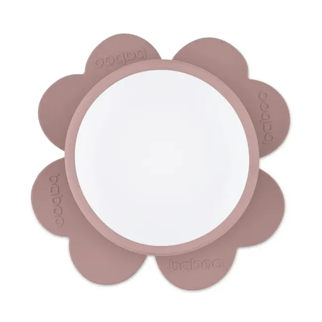 Bol silicon cu ventuza baboo - roz, 6 luni+ ba9-035