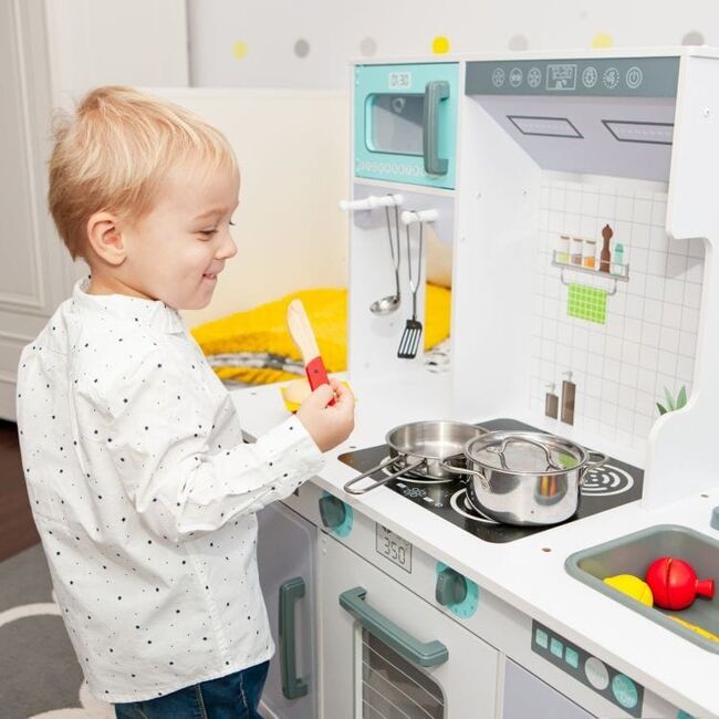 Bucatarie Mare Din Lemn Pentru Copii Cu Accesorii Pjbmwokn0d118