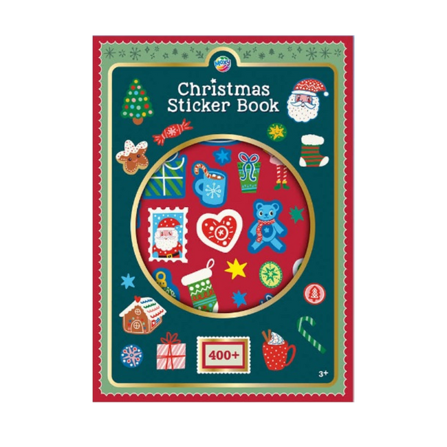 Carte cu abtibilduri - vine craciunul