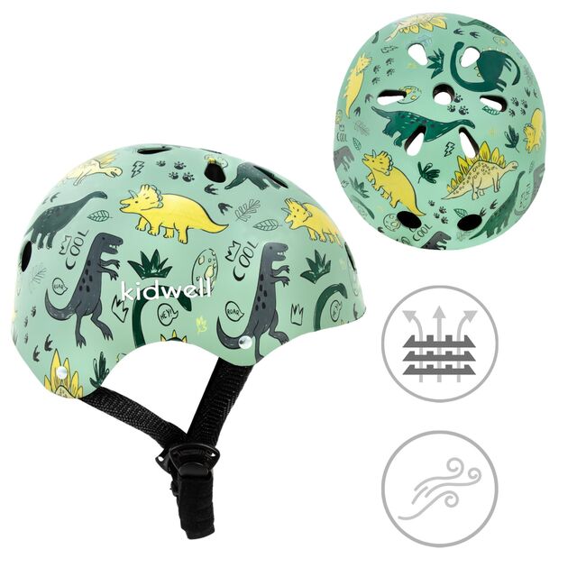 Casca De Protectie Pentru Copii, Sistem De Reglare, M, 52-56 Cm, 3 Ani+, Orix Plus Dino , Kidwell Pjbkaskori06a3