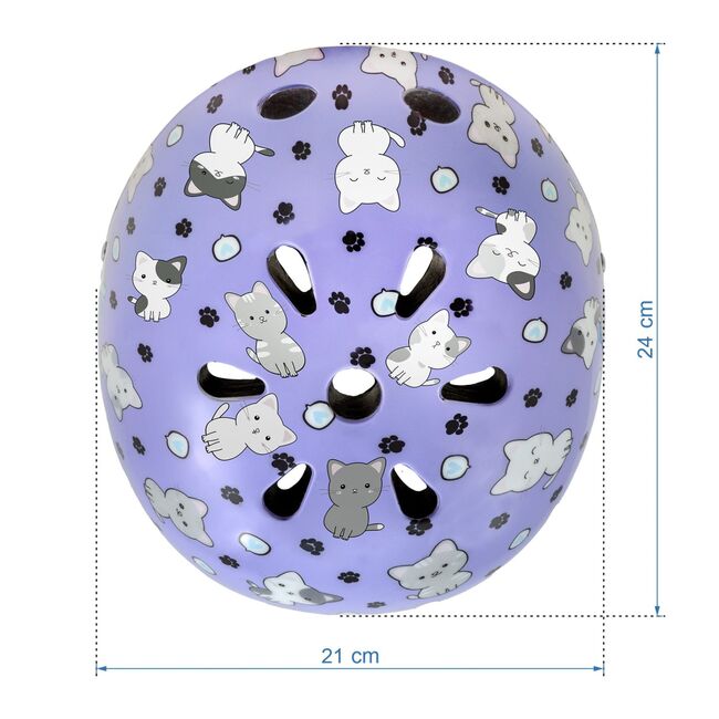 Casca De Protectie Pentru Copii, Sistem De Reglare, M, 52-56 Cm, 3 Ani+, Orix Plus Kitty, Kidwell Pjbkaskori02a3