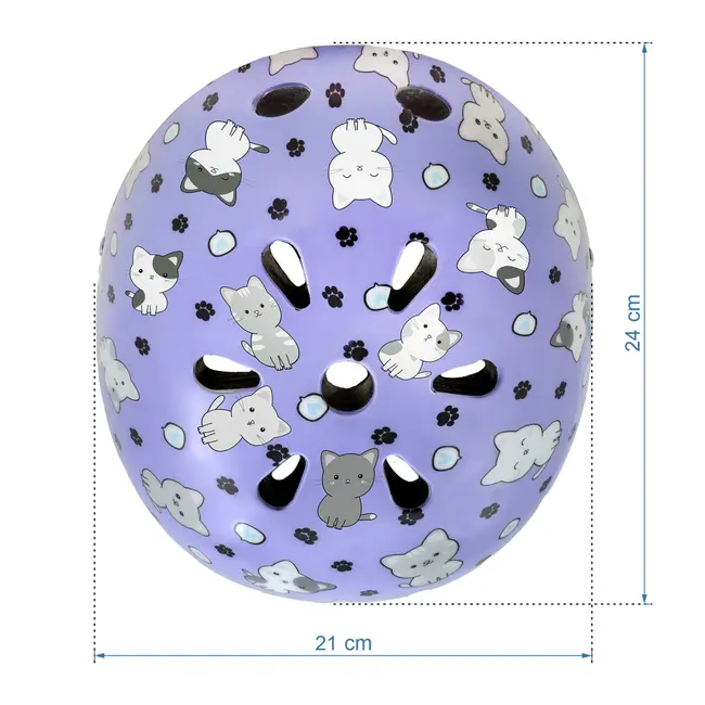 Casca De Protectie Pentru Copii, Sistem De Reglare, M, 52-56 Cm, 3 Ani+, Orix Plus Kitty, Kidwell Pjbkaskori02a3