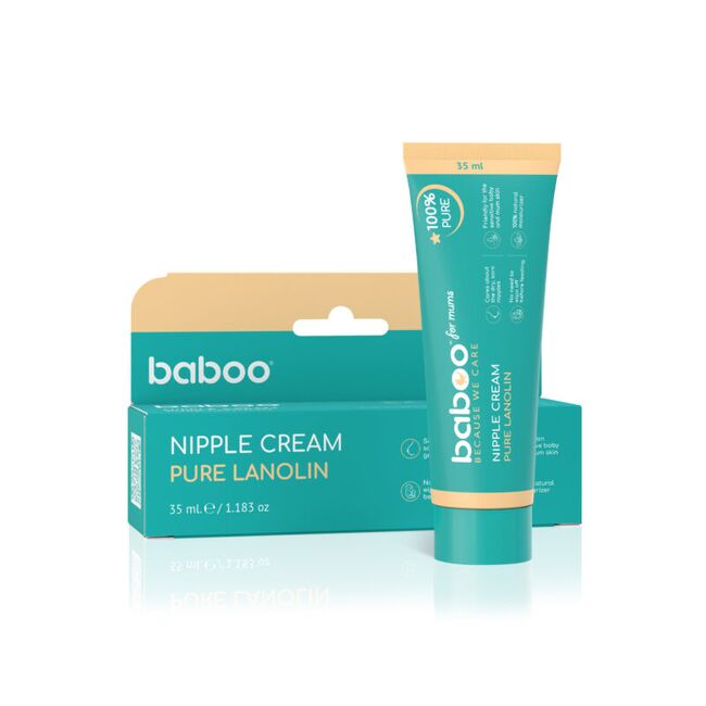 Crema pentru mameloane cu lanolina pura 35 ml baboo ba2-020