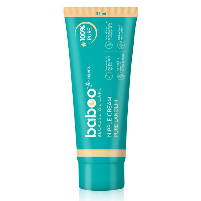 Crema pentru mameloane cu lanolina pura 35 ml baboo ba2-020