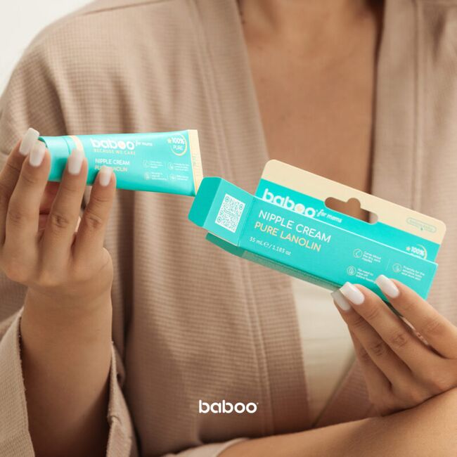 Crema pentru mameloane cu lanolina pura 35 ml baboo ba2-020