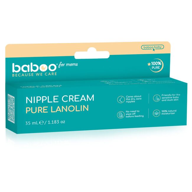 Crema pentru mameloane cu lanolina pura 35 ml baboo ba2-020