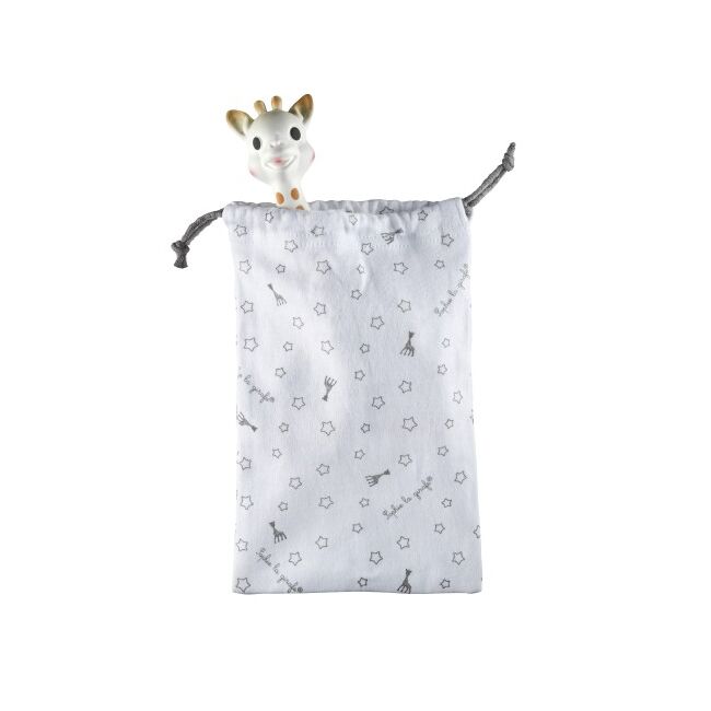 Cutie cadou girafa sophie si saculet de transport vu616401