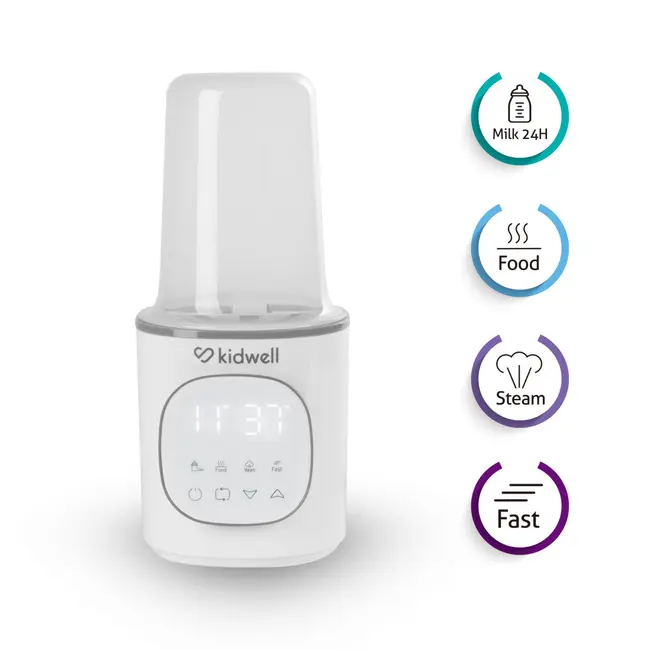 Incalzitor Biberoane Kidwell Gala White 4 In 1, Cu Sterilizare Si Mentinere Temperatura 24h Pjbpobugal01a0