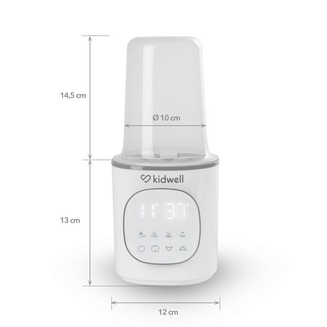 Incalzitor Biberoane Kidwell Gala White 4 In 1, Cu Sterilizare Si Mentinere Temperatura 24h Pjbpobugal01a0