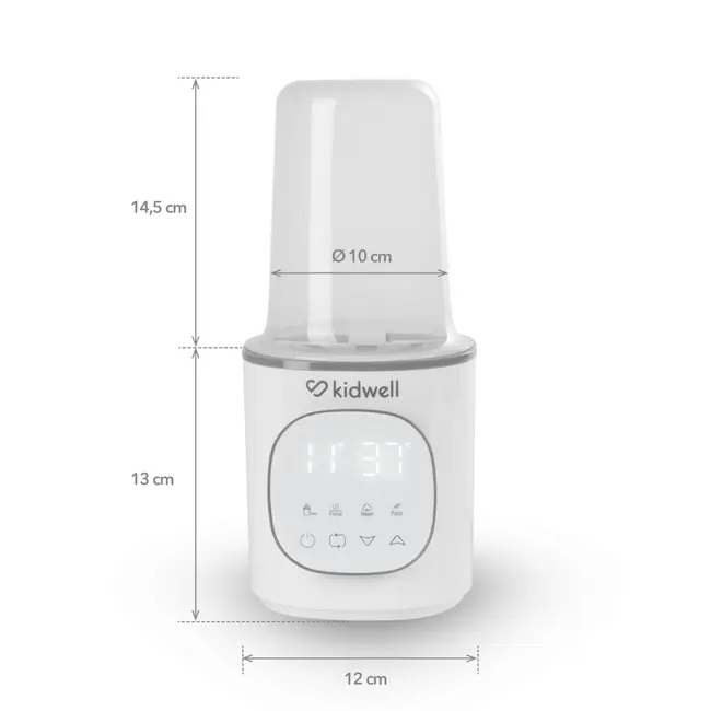 Incalzitor Biberoane Kidwell Gala White 4 In 1, Cu Sterilizare Si Mentinere Temperatura 24h Pjbpobugal01a0