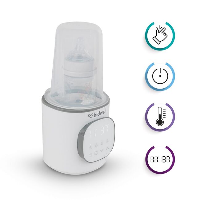 Incalzitor Biberoane Kidwell Gala White 4 In 1, Cu Sterilizare Si Mentinere Temperatura 24h Pjbpobugal01a0