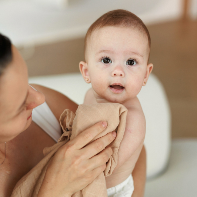 Onino - muselina multifunctionala din bumbac 100% organic, hug.me, oatmeal beige, x1 bucata, 120 x 120 cm, certificata gots bbbcdsw002