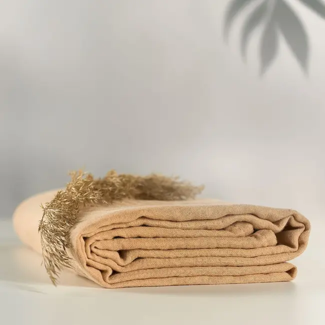 Onino - muselina multifunctionala din bumbac 100% organic, hug.me, oatmeal beige, x1 bucata, 120 x 120 cm, certificata gots bbbcdsw002