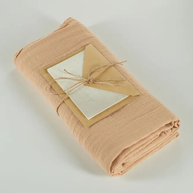 Onino - muselina multifunctionala din bumbac 100% organic, hug.me, oatmeal beige, x1 bucata, 120 x 120 cm, certificata gots bbbcdsw002