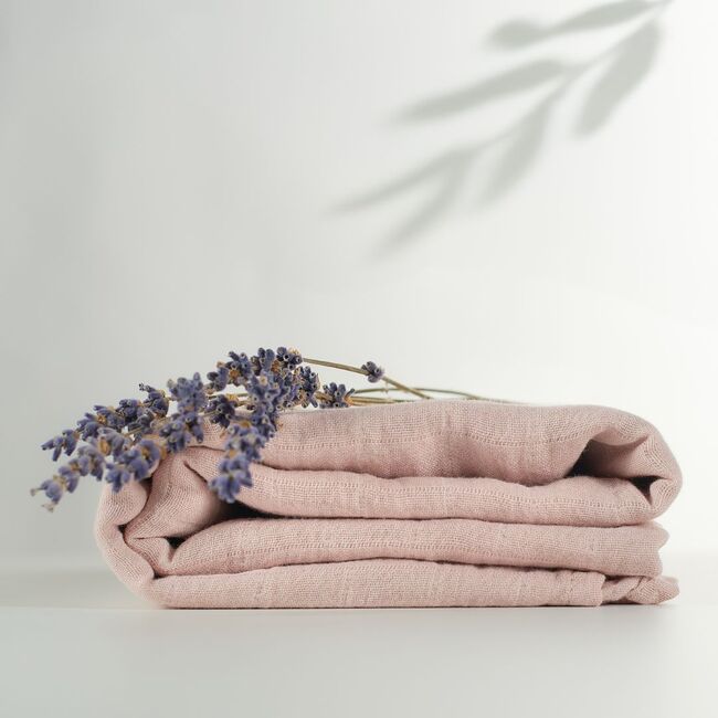 Onino - muselina multifunctionala din bumbac 100% organic, hug.me, warm peach, x1 bucata, 120 x 120 cm, certificata gots bbbcdsw006