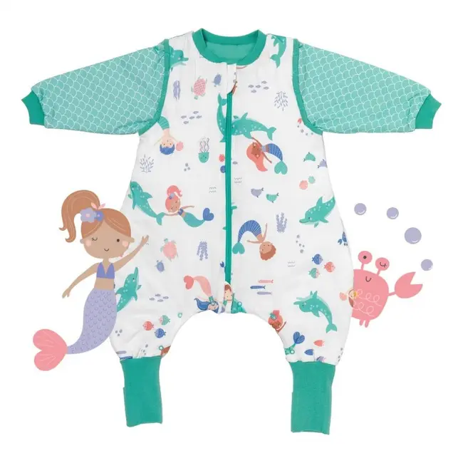 Sac de dormit cu picioruse si maneca lunga detasabila Mermaid 80 cm + manseta 2.5 Tog BBXCJ181-25FSN