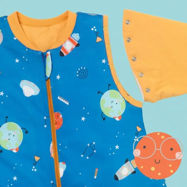 Sac de dormit cu picioruse si maneca lunga detasabila Space 110 cm + manseta 1.0 Tog BBXCJ194-10FSN