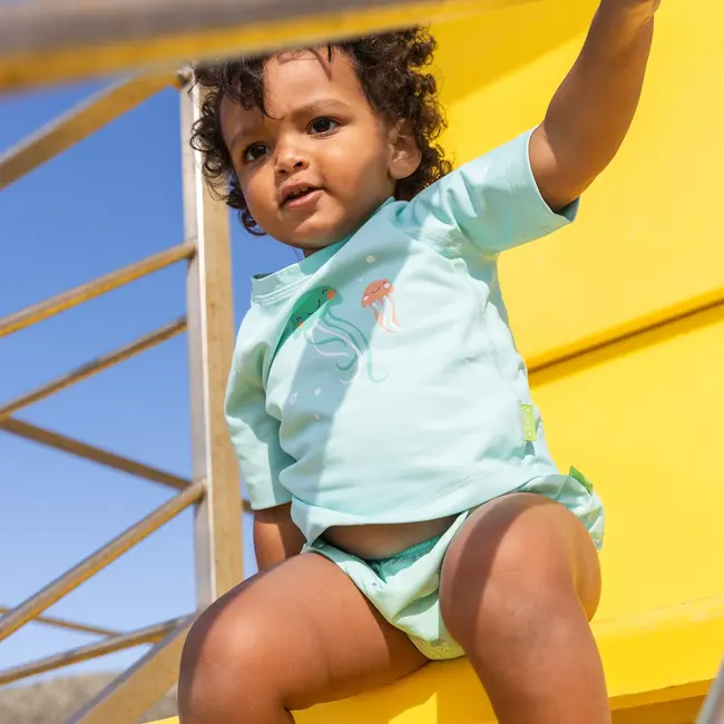 Scutec De Inot Pentru Bebelusi Cu Protectie Uv Upf 50+, Refolosibil, 6-12 Luni, Jeallyfish Pjb64212