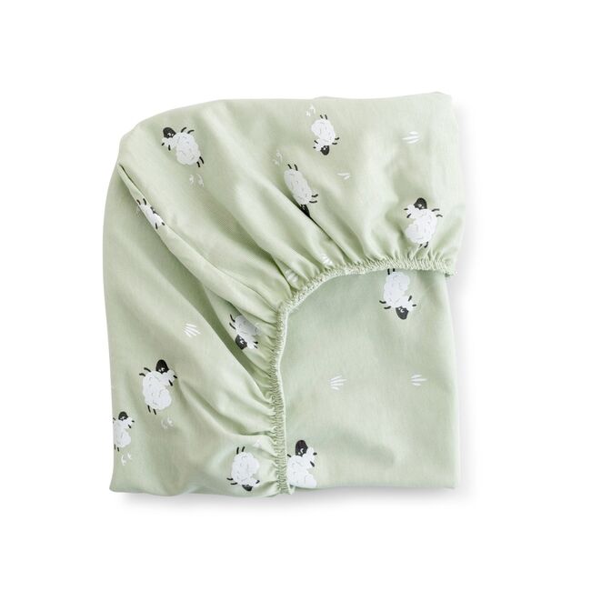 Set Lenjerie Patut 3 Piese Jersey Funny Farm 60x120 Cm,   100% Bumbac Pjb107ff51-038