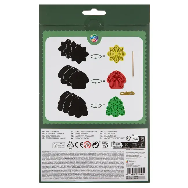 Set de razuit - decoratiuni de craciun