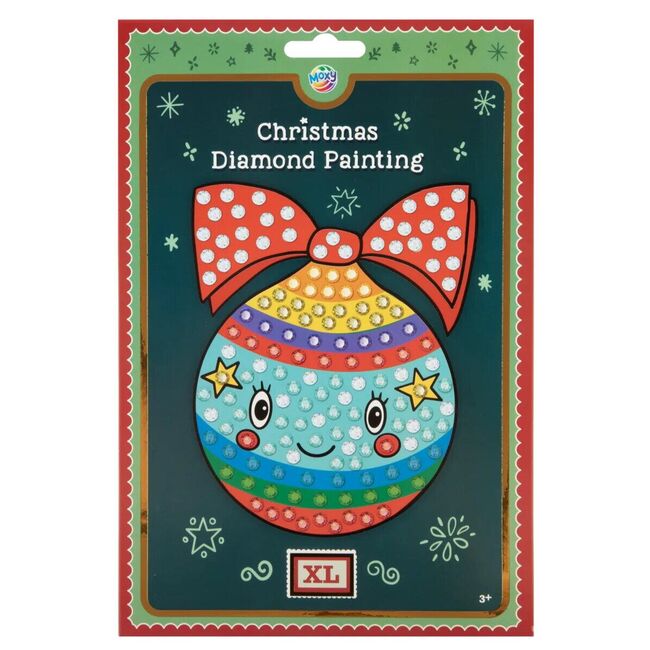 Set pictura cu diamante xl - glob de craciun