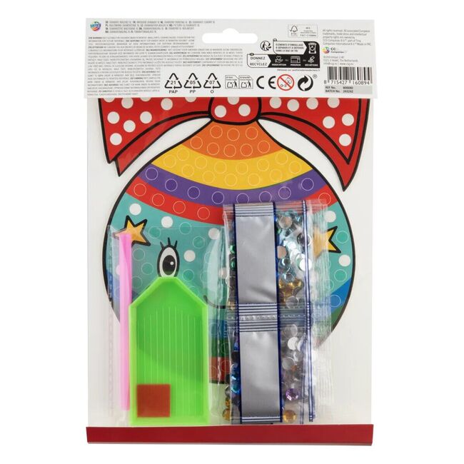 Set pictura cu diamante xl - glob de craciun