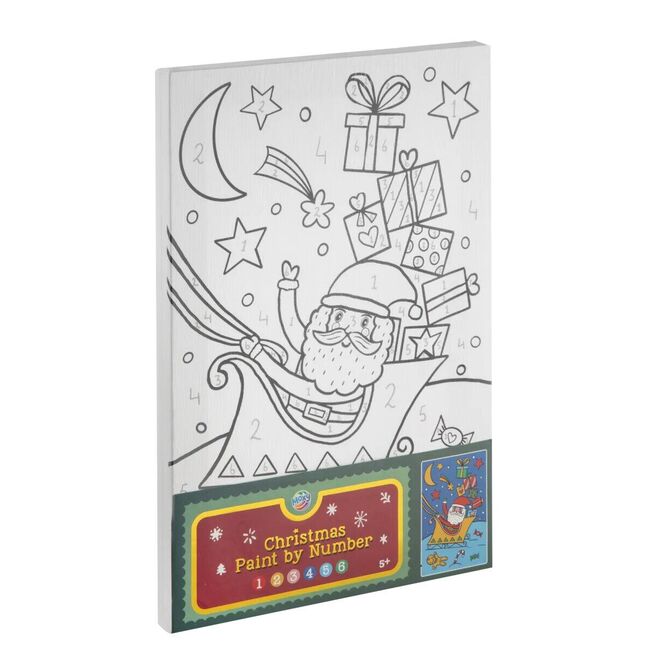 Set pictura pe numere - mos craciun si cadourile