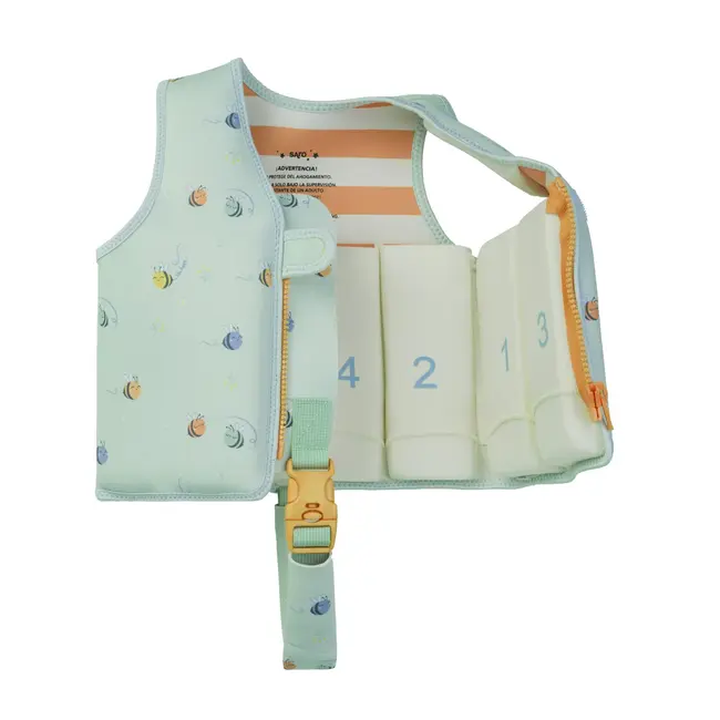 Vesta De Inot Pentru Copii, Protectie Uv Upf 50+, Be Happy By Saro, M 3-6 Ani Pjb62208