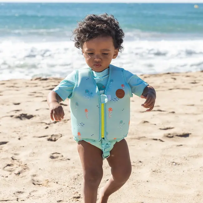 Vesta De Inot Pentru Copii, Protectie Uv Upf 50+, Jeallyfish By Saro, M 3-6 Ani Pjb62202