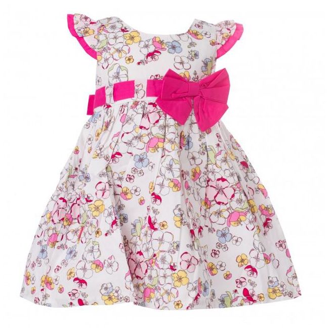 Rochita de fetite cu imprimeu floral colorat - BBN1059