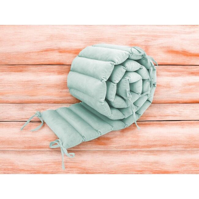 Aparatoare pentru patut, MimiNu, Tip panou, Pentru patut, Lungime 180 cm, Din catifea, Cold Mint BYN6426972030311