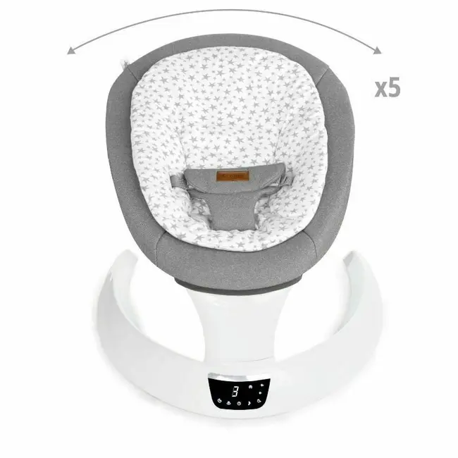 Balansoar electric, Jane, Moon, Cu 5 trepte de viteza, Timer, 12 melodii si 5 sunete ale naturii, Conform cu standardul european EN 12790:2023, Botanic BYN8420421093351