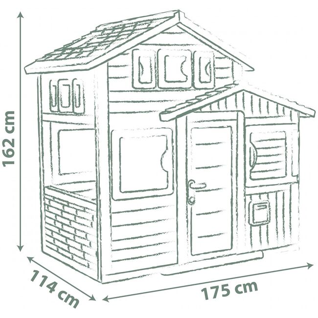 Casuta pentru copii Smoby Life Friends Evo HUBS7600810208