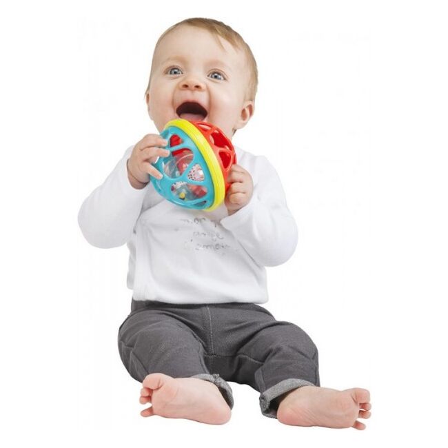 Minge zornaitoare si de dentitie soft ball girafa sophie vu230778