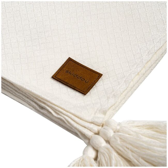 Paturica nou nascut skiddou, 100% vascoza de bambus, crem, 80x100cm sk_2090261