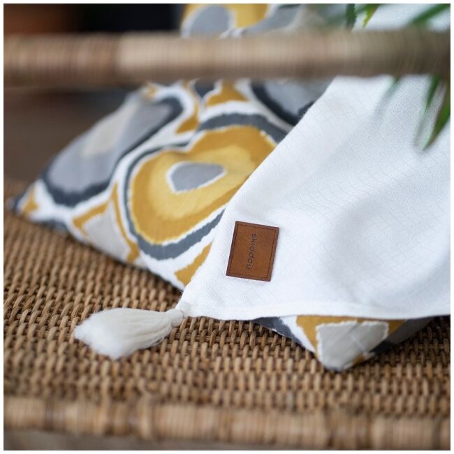 Paturica nou nascut skiddou, 100% vascoza de bambus, crem, 80x100cm sk_2090261